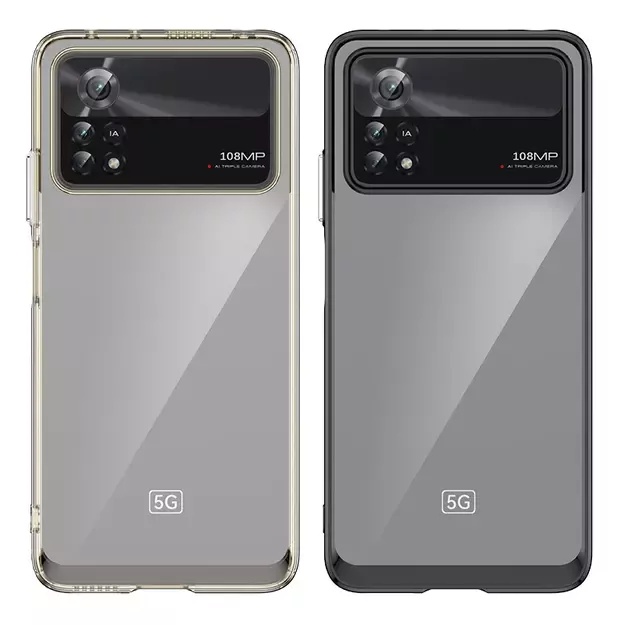Outer Space Case for Xiaomi Poco X4 Pro 5G cover with a flexible frame black 4