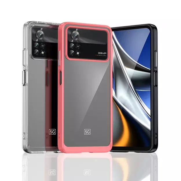 Outer Space Case for Xiaomi Poco X4 Pro 5G cover with a flexible frame black 1