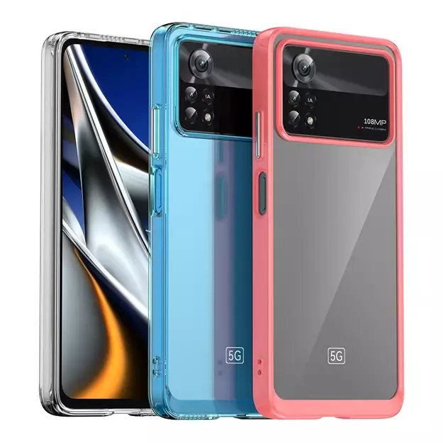 Outer Space Case for Xiaomi Poco X4 Pro 5G cover with a flexible frame black 3