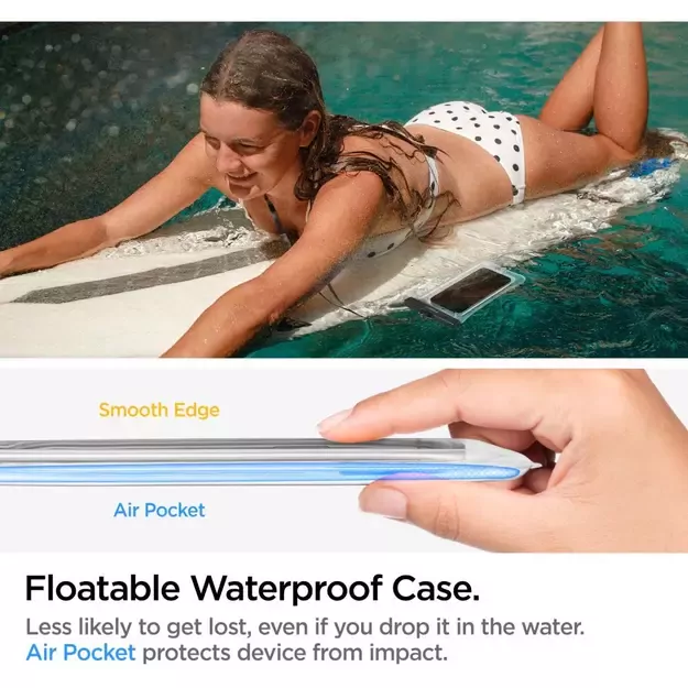 Spigen Aqua Shield A610 Case Waterproof Floating on Water - Transparent 6