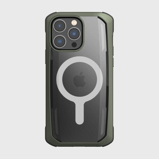 Raptic X-Doria Secure Case iPhone 14 Pro with MagSafe armored cover green 1