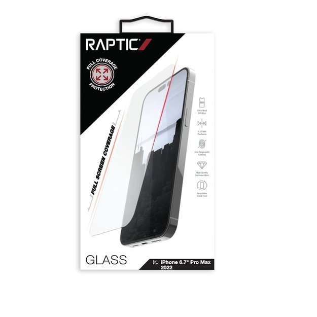 Raptic X-Doria Full Glass tempered glass iPhone 14 Pro Max for the entire screen 4