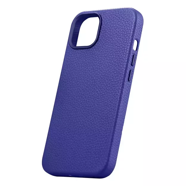 iCarer Litchi Premium Leather Case iPhone 14 Magnetic Leather Case with MagSafe Dark Blue (WMI14220709-DB) 23