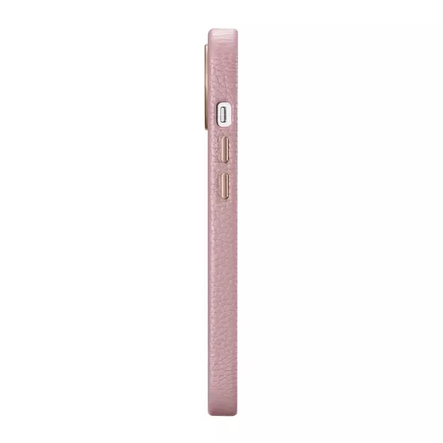 iCarer Litchi Premium Leather Case iPhone 14 Plus Magnetic Leather Case with MagSafe Pink (WMI14220711-PK) 5
