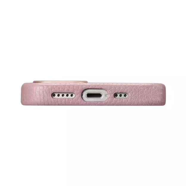 iCarer Litchi Premium Leather Case iPhone 14 Plus Magnetic Leather Case with MagSafe Pink (WMI14220711-PK) 4