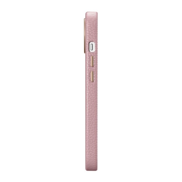 iCarer Litchi Premium Leather Case iPhone 14 Plus Magnetic Leather Case with MagSafe Pink (WMI14220711-PK) 26