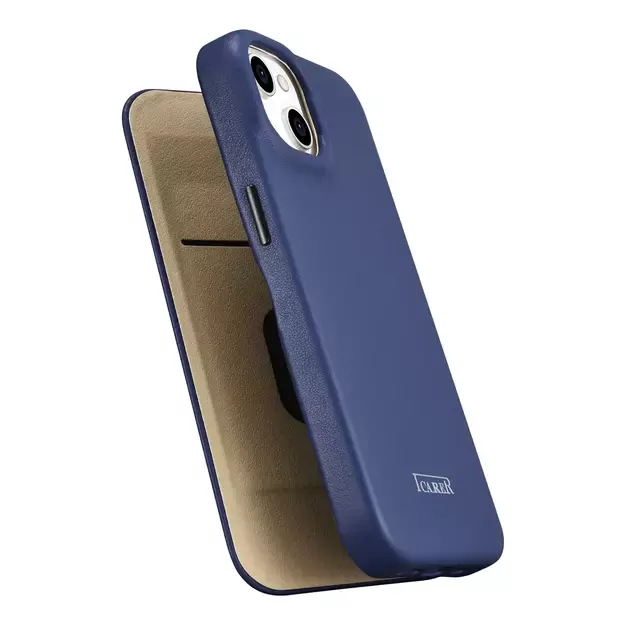 iCarer CE Premium Leather Folio Case iPhone 14 Plus Magnetic Flip Leather Folio Case MagSafe Blue (WMI14220715-BU) 9