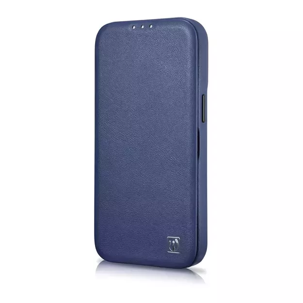 iCarer CE Premium Leather Folio Case iPhone 14 Plus Magnetic Flip Leather Folio Case MagSafe Blue (WMI14220715-BU) 5