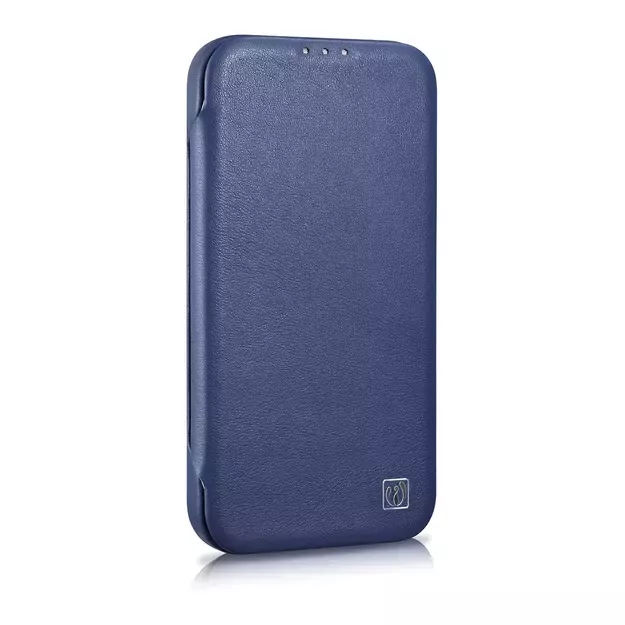 iCarer CE Premium Leather Folio Case iPhone 14 Plus Magnetic Flip Leather Folio Case MagSafe Blue (WMI14220715-BU) 4