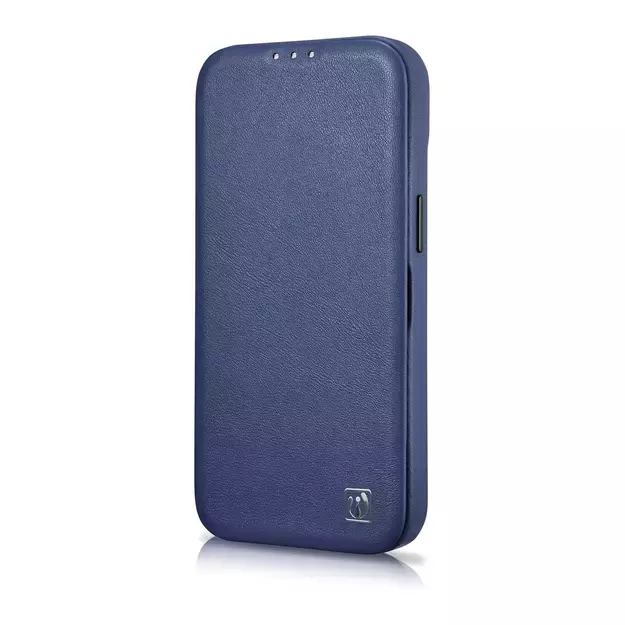 iCarer CE Premium Leather Folio Case iPhone 14 Plus Magnetic Flip Leather Folio Case MagSafe Blue (WMI14220715-BU) 6