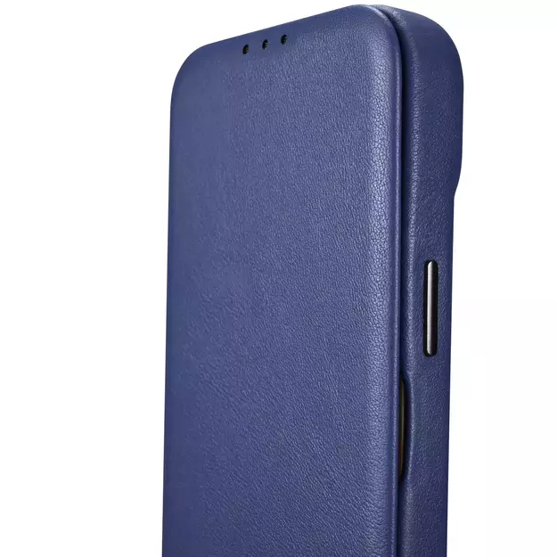 iCarer CE Premium Leather Folio Case iPhone 14 Plus Magnetic Flip Leather Folio Case MagSafe Blue (WMI14220715-BU) 13