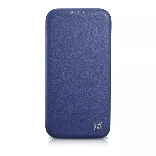 iCarer CE Premium Leather Folio Case iPhone 14 Plus Magnetic Flip Leather Folio Case MagSafe Blue (WMI14220715-BU) 1