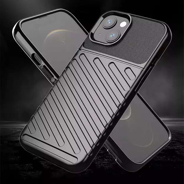 Thunder Case Flexible Tough Rugged Cover TPU Case for iPhone 13 mini green 3