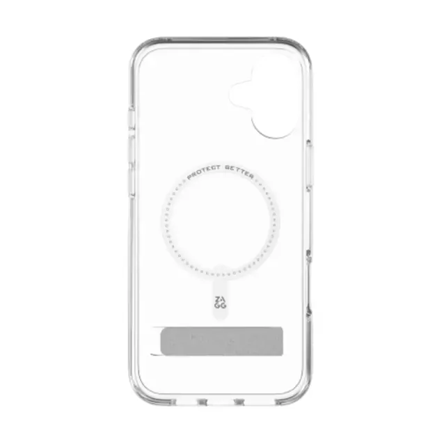 ZAGG Crystal Palace Snap Kickstand MagSafe Case for iPhone 16 Plus - Clear 1