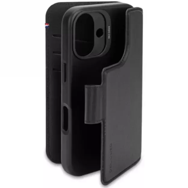 Decoded Leather Detachable Wallet MagSafe Case with Wallet for iPhone 16 - Black 2