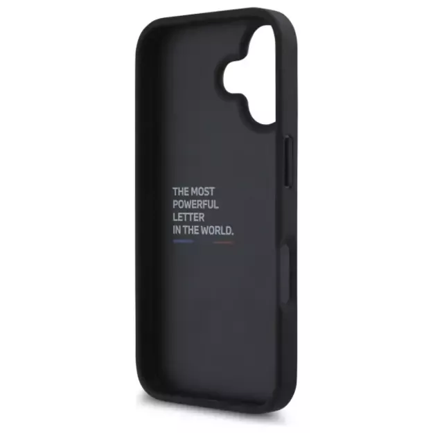 BMW M Grip Stand Smooth and Carbon case for iPhone 16 - black 6