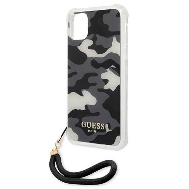 Guess GUHCN61KSARBK iPhone 11 6.1&quot  / Xr black/black hardcase Camo Collection 12