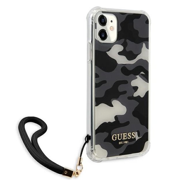 Guess GUHCN61KSARBK iPhone 11 6.1&quot  / Xr black/black hardcase Camo Collection 10