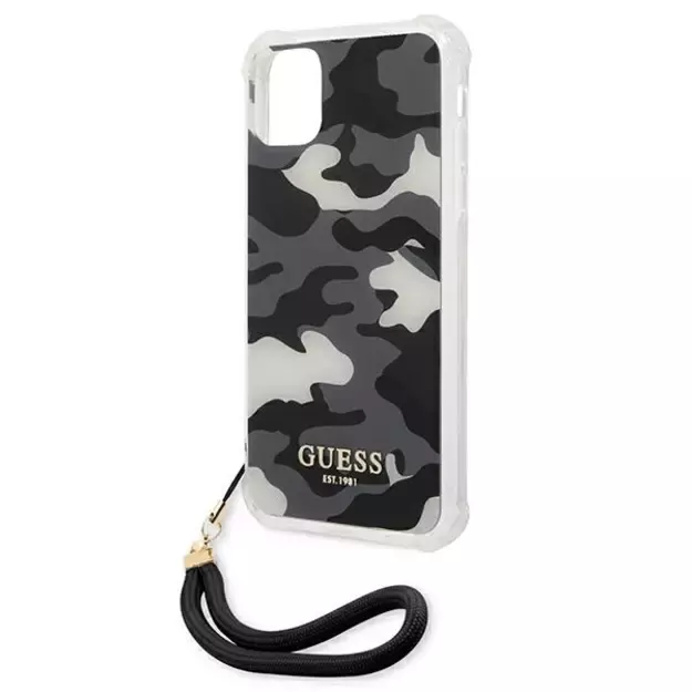 Guess GUHCN61KSARBK iPhone 11 6.1&quot  / Xr black/black hardcase Camo Collection 5