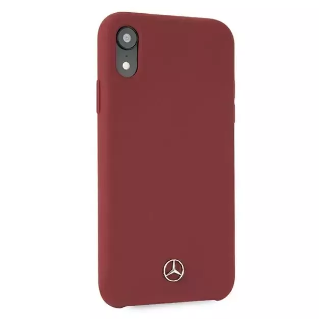 Mercedes MEHCI61SILRE iPhone Xr czerwony/red hardcase Silicone Line 4