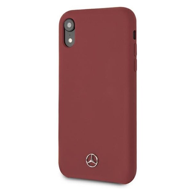 Mercedes MEHCI61SILRE iPhone Xr czerwony/red hardcase Silicone Line 7