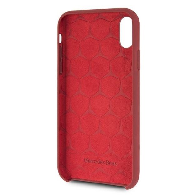Mercedes MEHCI61SILRE iPhone Xr czerwony/red hardcase Silicone Line 9