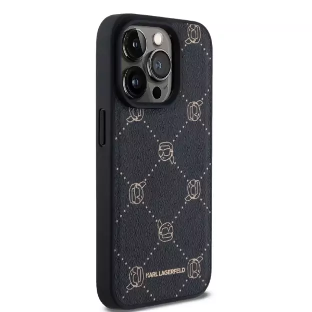 Karl Lagerfeld Magsafe Karl Head Case for iPhone 15 Pro Max - Black 3
