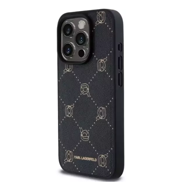 Karl Lagerfeld Magsafe Karl Head Case for iPhone 15 Pro Max - Black 2