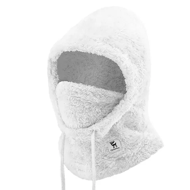 Qunature Arctic Velvet Ski Balaclava Size L - White 5