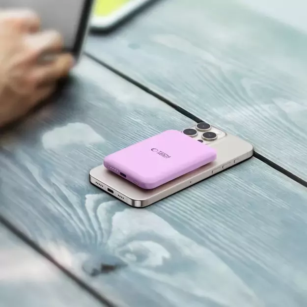 Tech-Protect LifeMag MagSafe PB10 5000mAh Power Bank - Pink 8