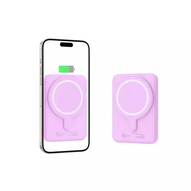 Tech-Protect LifeMag MagSafe PB10 5000mAh Power Bank - Pink 3