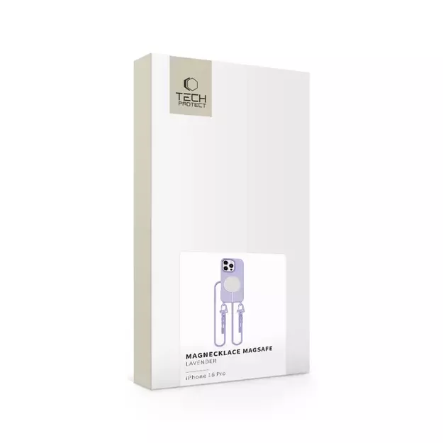 Tech-Protect MagNecklace MagSafe Case with Lanyard for iPhone 16 Pro - Purple 7