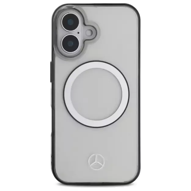 Mercedes Printed Logo MagSafe iPhone 16 Case - Clear 9