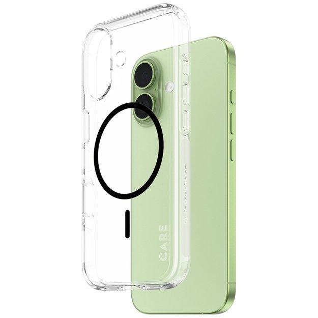 CARE by PanzerGlass Flagship Urban Explorer Case w. Black MagSafe for iPhone 17 - Transparent 1