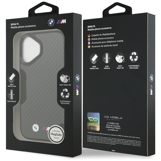BMW M Kevlar Matt MagSafe Case for iPhone 17 - Black 7