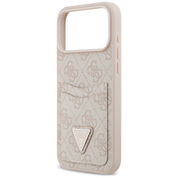 Guess 4G Nauble Card Triangle Case for iPhone 17 Pro Max - Pink 5