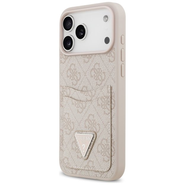 Guess 4G Nauble Card Triangle Case for iPhone 17 Pro Max - Pink 1