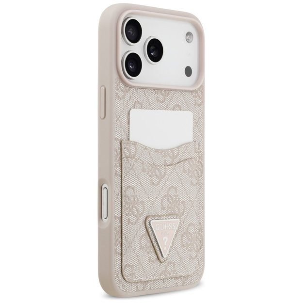 Guess 4G Nauble Card Triangle Case for iPhone 17 Pro Max - Pink 3
