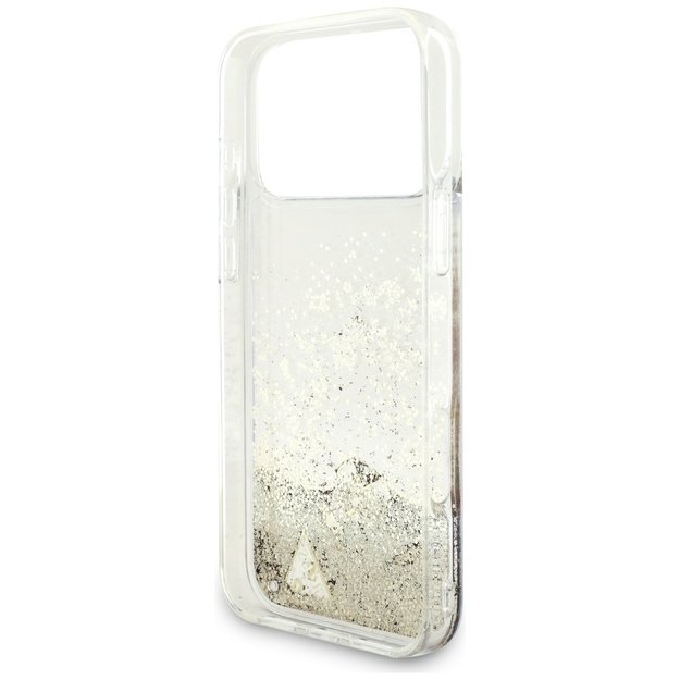 Guess Liq. Glitter 4 Charms Case for iPhone 17 Pro - Gold 6