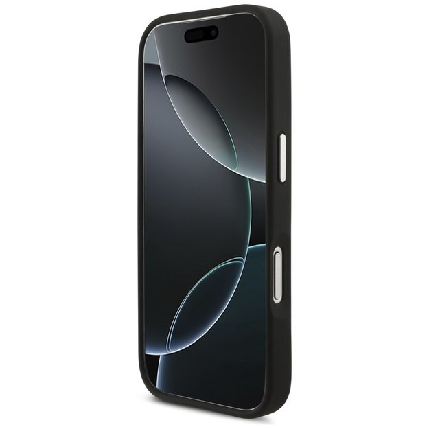 Karl Lagerfeld FW Grained Karl &amp  Choupette Heads Pins &amp  Logo iPhone 17 Pro Case - Black 4