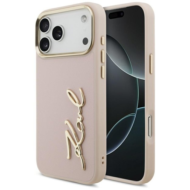 Karl Lagerfeld Karl Script Logo Case for iPhone 17 Pro Max - Pink