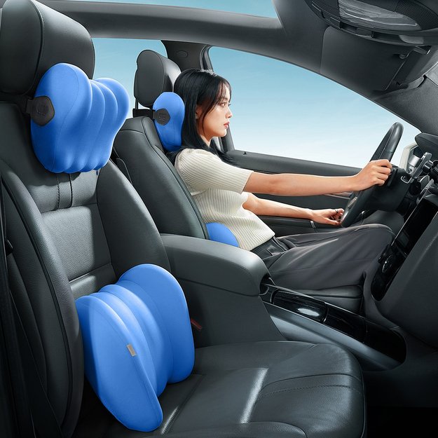 Baseus ComfortRide car lumbar pillow - blue 4