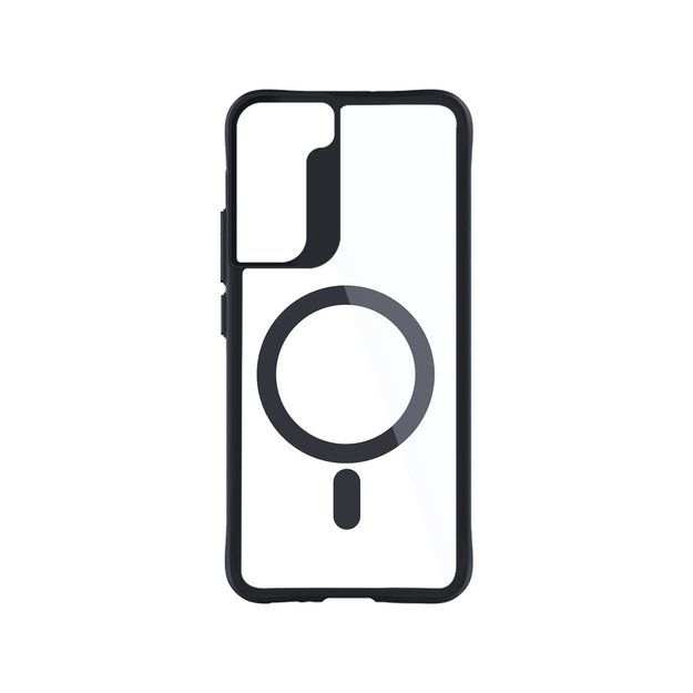3mk Satin Armor MagCase with MagSafe for Samsung Galaxy S23+ - Transparent with Black Frame 1