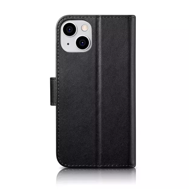 iCarer Wallet Case 2in1 Cover iPhone 14 Plus Anti-RFID Leather Flip Case Black (WMI14220727-BK) 1