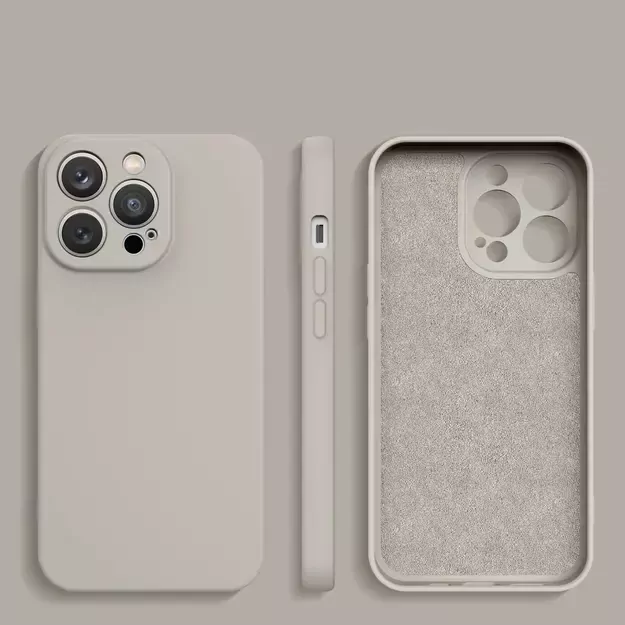 Silicone case iPhone 14 Plus silicone cover beige 1
