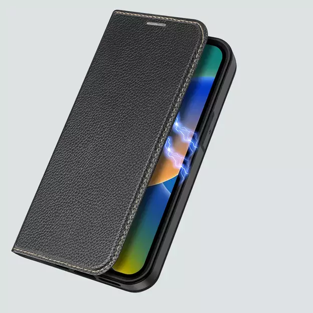 Dux Ducis Skin X2 case for iPhone 14 Plus case with magnetic flap black 23