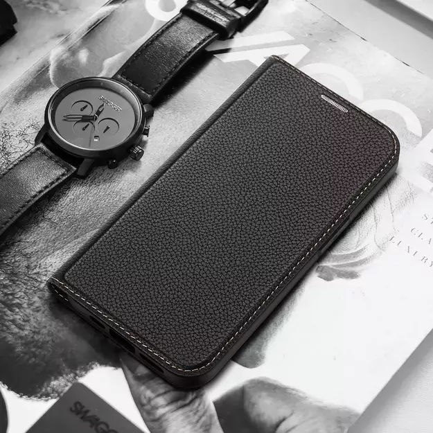 Dux Ducis Skin X2 case for iPhone 14 Plus case with magnetic flap black 16