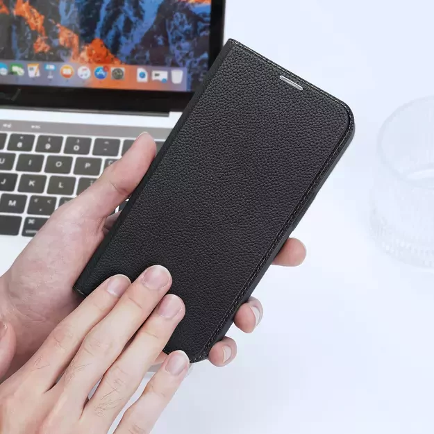 Dux Ducis Skin X2 case for iPhone 14 Plus case with magnetic flap black 13