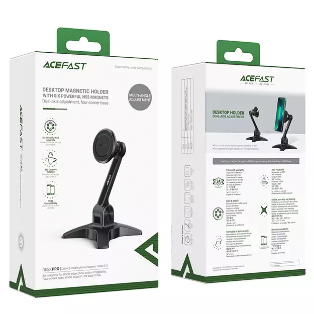 Acefast stand stand magnetic phone holder black (E11) 11