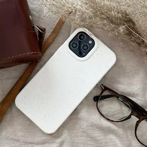 Eco Case case for iPhone 14 Plus silicone degradable cover white 10